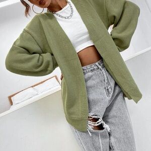 Green Cardigan